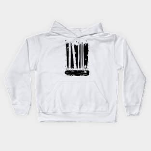 Through the Trees (Black) Kids Hoodie